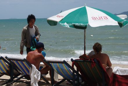 Joseph-Lang Strand an der Wong Amart Beach in Pattaya Naklua, Chonburi Province, Thailand