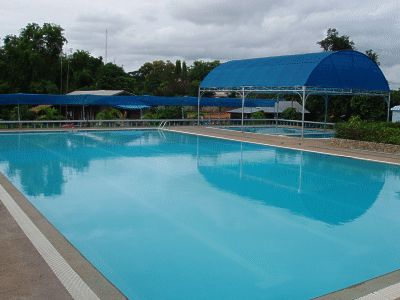 Boonraksa Swimming Pool in Chiang Saen, Chiangrai Province, North Thailand