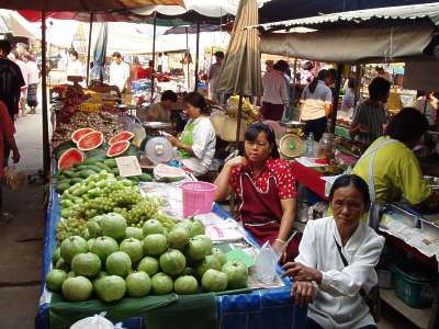 Quartiermarkt Bannamlat Chiangrai, Februar 2004